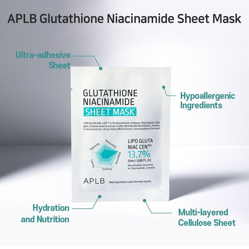 APLB  Glutathione Niacinamide Sheet Mask