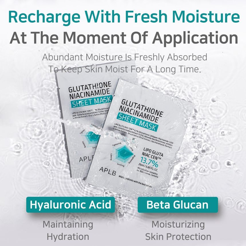 APLB  Glutathione Niacinamide Sheet Mask