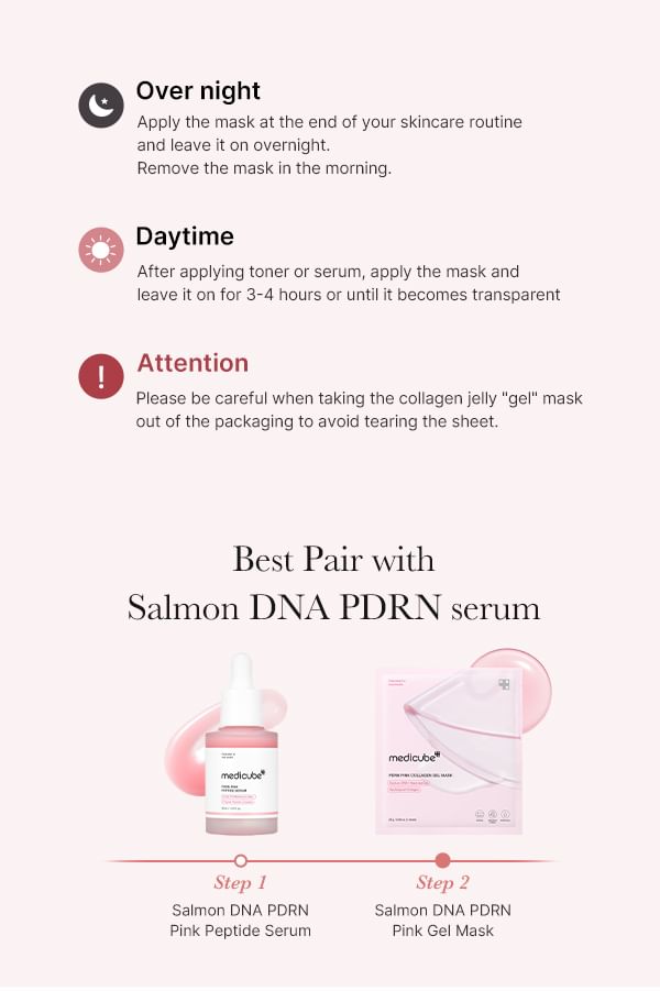 Medicube PDRN Pink Collagen Gel Mask — Masque gel au collagène