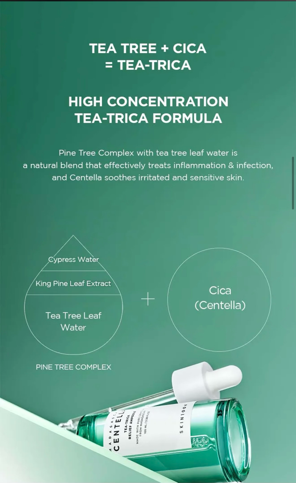 SKIN1004  Madagascar Centella Tea-Trica Relief Ampoule